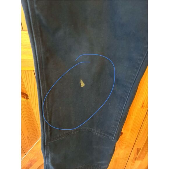 Duluth Trading Men’s Carpenter Jeans Black READ Size 38x32 (5521) - Picture 4 of 10